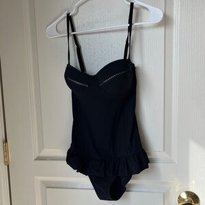 NWT Tory Burch Black One-Piece Swimsuit
